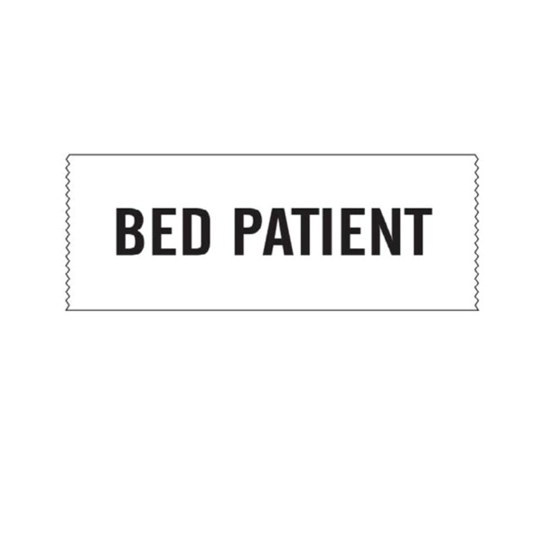 Printed Chart Tape - Bed Patient